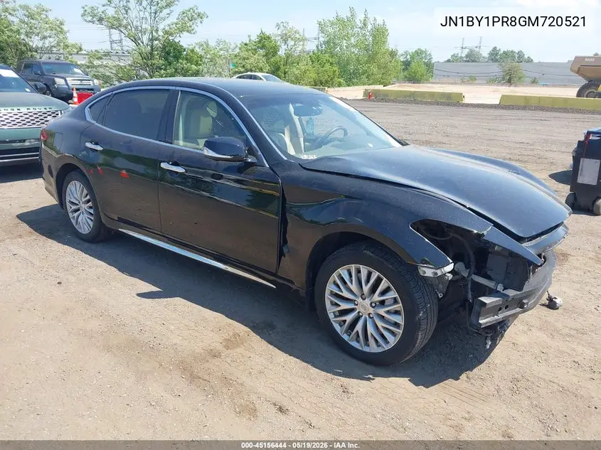 2016 Infiniti Q70L 3.7X VIN: JN1BY1PR8GM720521 Lot: 45156444