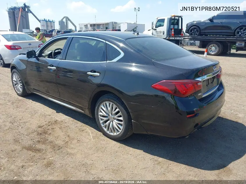 2016 Infiniti Q70L 3.7X VIN: JN1BY1PR8GM720521 Lot: 45156444