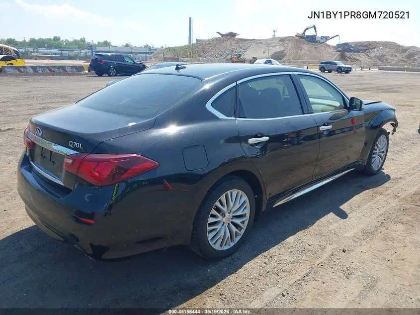 2016 Infiniti Q70L 3.7X VIN: JN1BY1PR8GM720521 Lot: 45156444