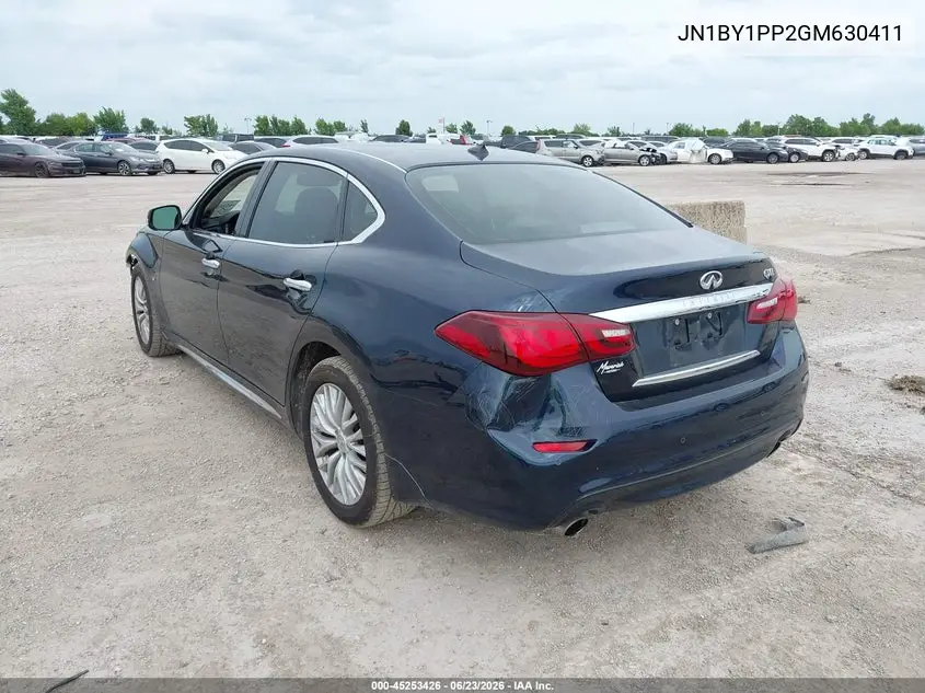 2016 Infiniti Q70L 3.7 VIN: JN1BY1PP2GM630411 Lot: 45253426