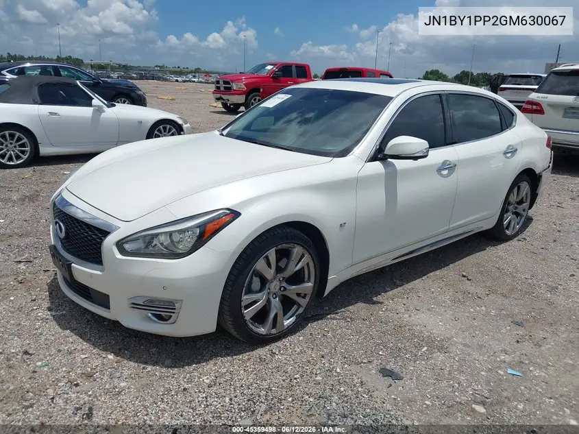 2016 Infiniti Q70L 3.7 VIN: JN1BY1PP2GM630067 Lot: 45359498
