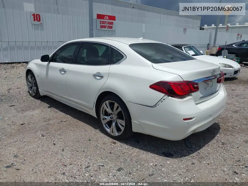 2016 Infiniti Q70L 3.7 VIN: JN1BY1PP2GM630067 Lot: 45359498