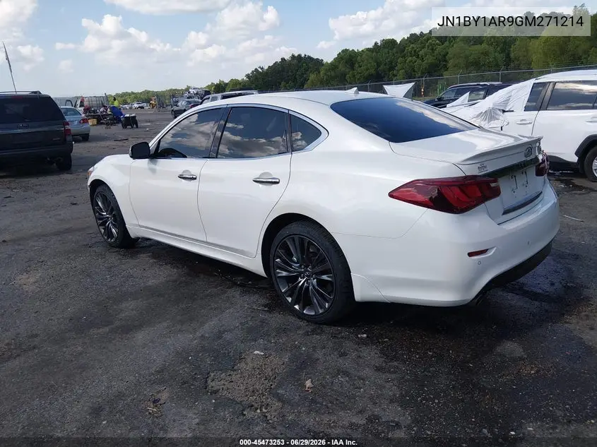 2016 Infiniti Q70 3.7X VIN: JN1BY1AR9GM271214 Lot: 45473253