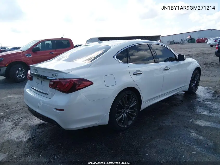 2016 Infiniti Q70 3.7X VIN: JN1BY1AR9GM271214 Lot: 45473253