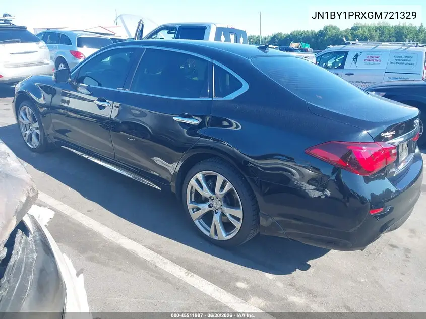 2016 Infiniti Q70L 3.7X VIN: JN1BY1PRXGM721329 Lot: 45511987
