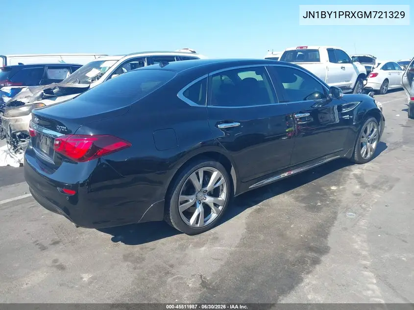 2016 Infiniti Q70L 3.7X VIN: JN1BY1PRXGM721329 Lot: 45511987