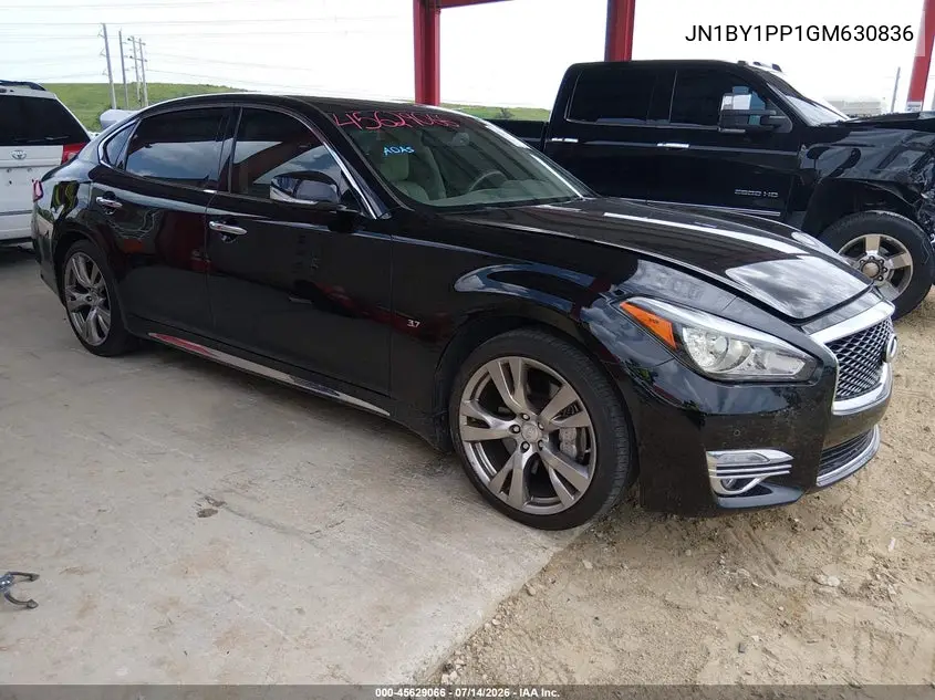 2016 Infiniti Q70L 3.7 VIN: JN1BY1PP1GM630836 Lot: 45629066