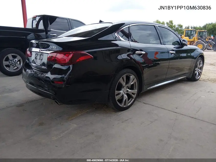2016 Infiniti Q70L 3.7 VIN: JN1BY1PP1GM630836 Lot: 45629066