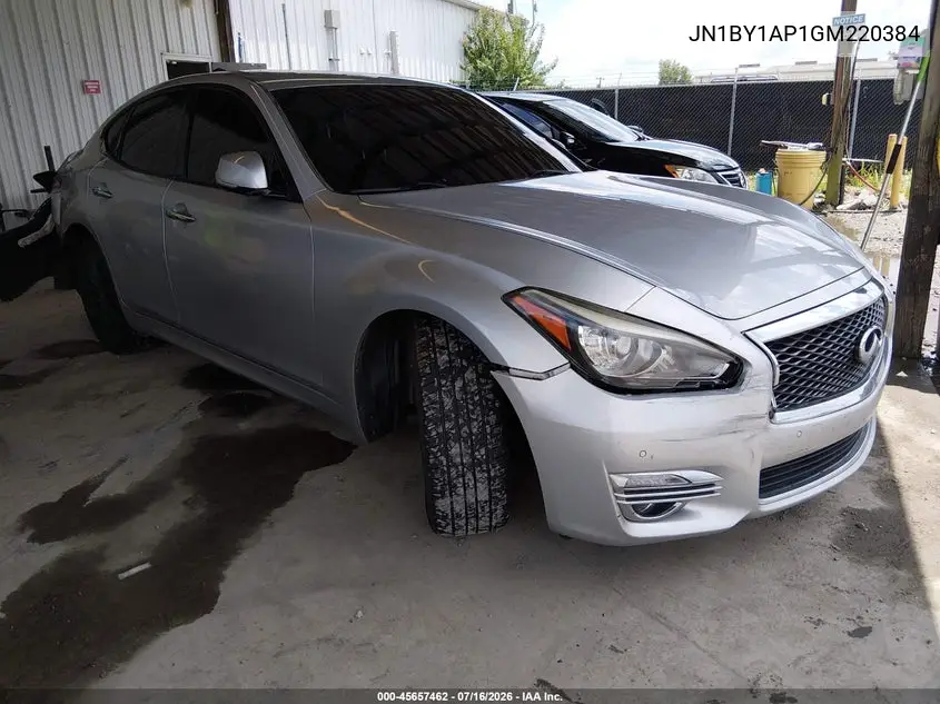 2016 Infiniti Q70 3.7 VIN: JN1BY1AP1GM220384 Lot: 45657462