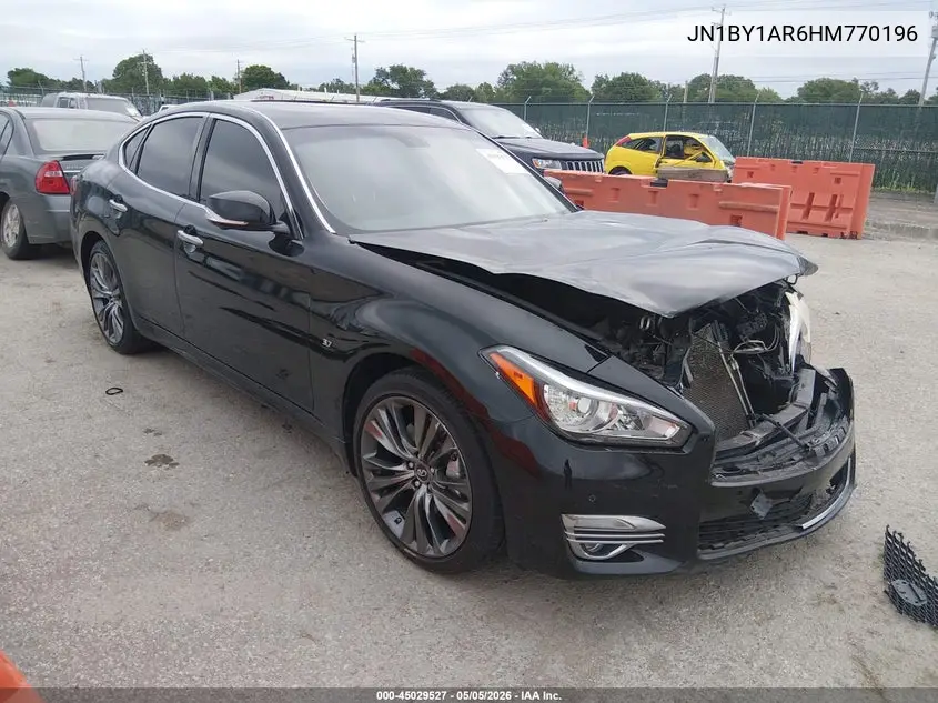 2017 Infiniti Q70 3.7X VIN: JN1BY1AR6HM770196 Lot: 45029527