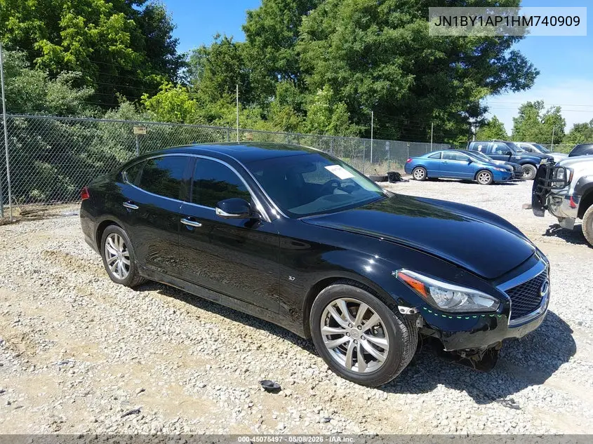 2017 Infiniti Q70 3.7 VIN: JN1BY1AP1HM740909 Lot: 45075497
