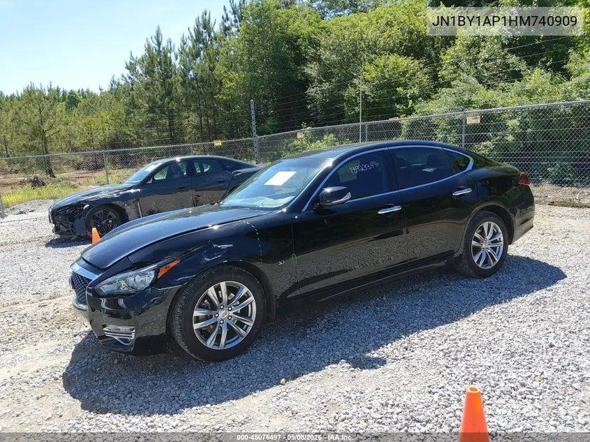 2017 Infiniti Q70 3.7 VIN: JN1BY1AP1HM740909 Lot: 45075497