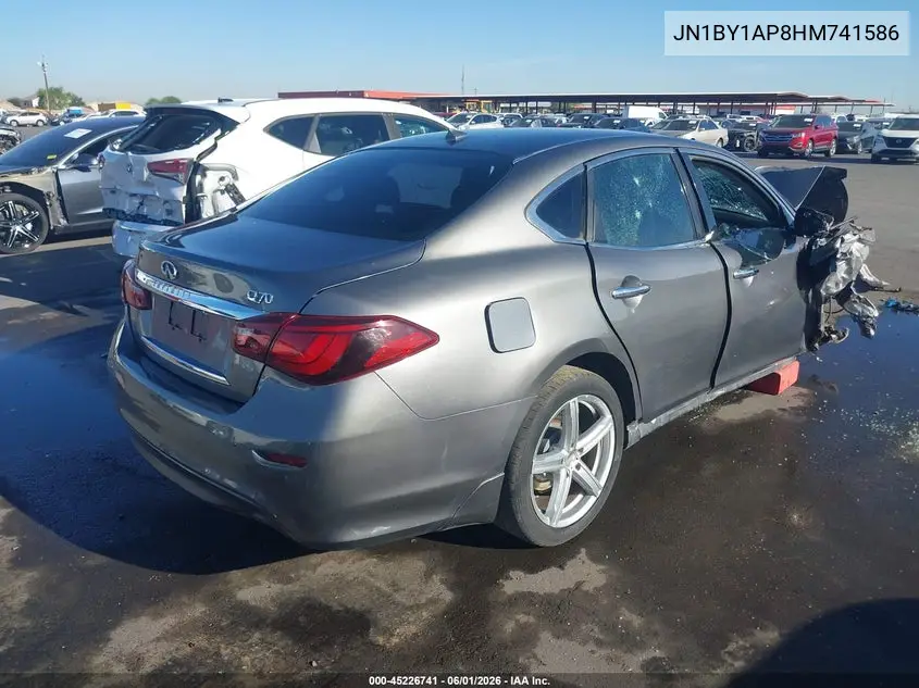 2017 Infiniti Q70 3.7 VIN: JN1BY1AP8HM741586 Lot: 45226741