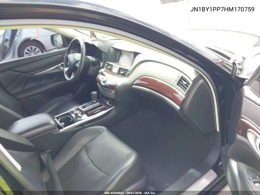 2017 Infiniti Q70L 3.7 VIN: JN1BY1PP7HM170759 Lot: 45260057