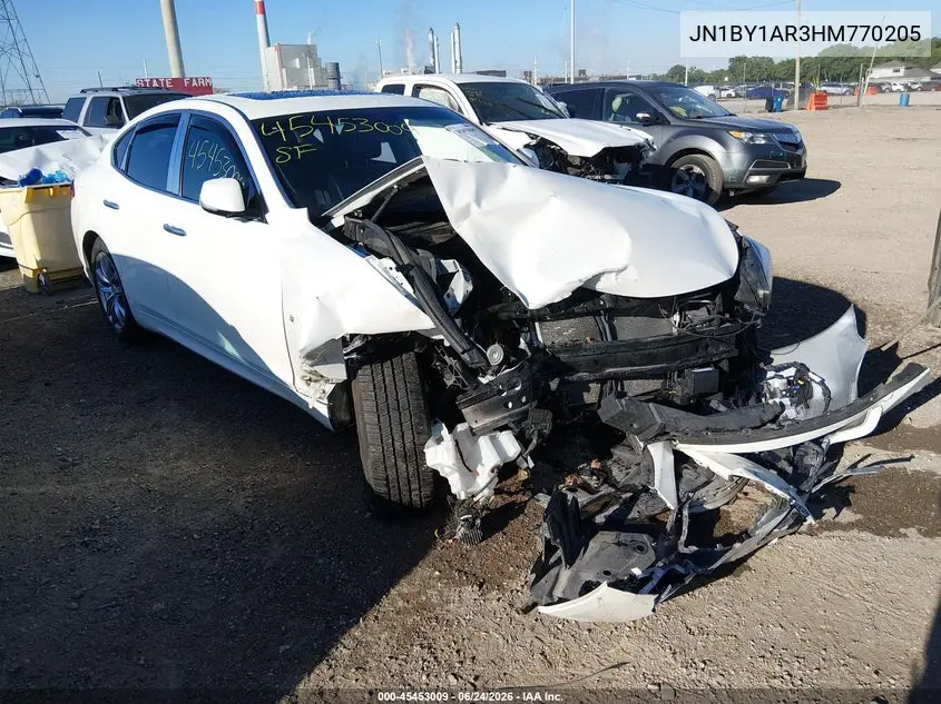 2017 Infiniti Q70 3.7X VIN: JN1BY1AR3HM770205 Lot: 45453009
