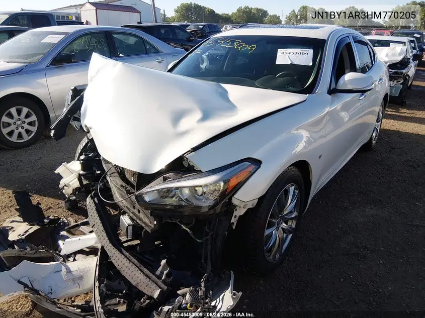 2017 Infiniti Q70 3.7X VIN: JN1BY1AR3HM770205 Lot: 45453009