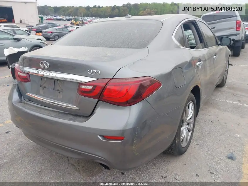 2018 Infiniti Q70 3.7 Luxe VIN: JN1BY1AP5JM180320 Lot: 44739433