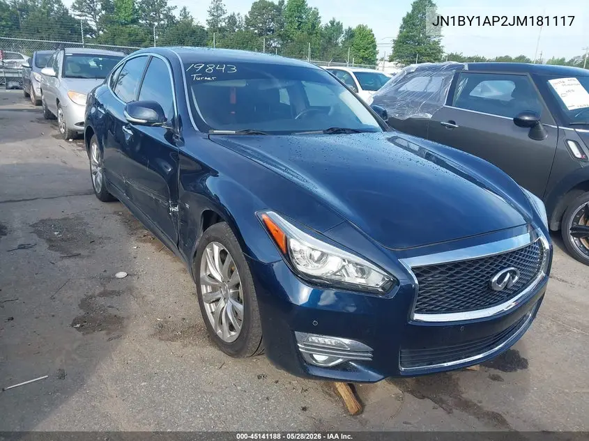 2018 Infiniti Q70 3.7 Luxe VIN: JN1BY1AP2JM181117 Lot: 45141188