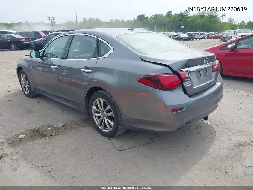 2018 Infiniti Q70 3.7X Luxe VIN: JN1BY1AR1JM220619 Lot: 45176042