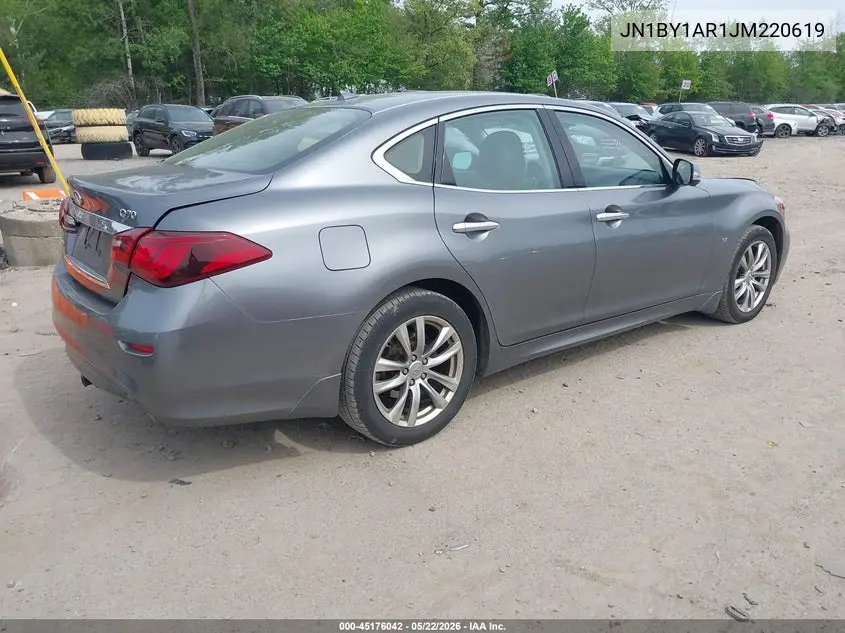 2018 Infiniti Q70 3.7X Luxe VIN: JN1BY1AR1JM220619 Lot: 45176042