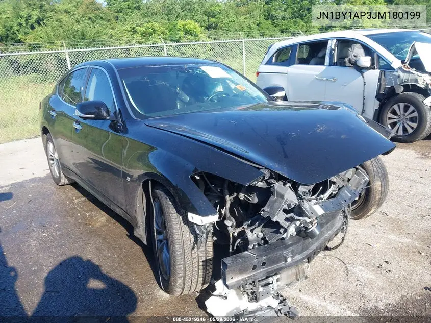 2018 Infiniti Q70 3.7 Luxe VIN: JN1BY1AP3JM180199 Lot: 45219346
