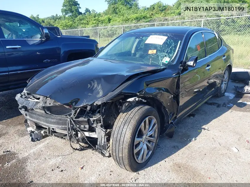 2018 Infiniti Q70 3.7 Luxe VIN: JN1BY1AP3JM180199 Lot: 45219346
