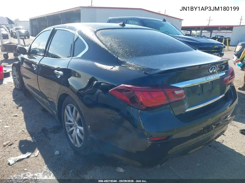 2018 Infiniti Q70 3.7 Luxe VIN: JN1BY1AP3JM180199 Lot: 45219346