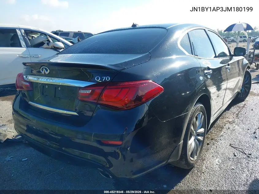 2018 Infiniti Q70 3.7 Luxe VIN: JN1BY1AP3JM180199 Lot: 45219346