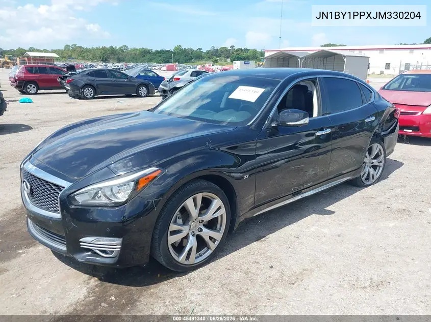 2018 Infiniti Q70L 3.7 Luxe VIN: JN1BY1PPXJM330204 Lot: 45491340