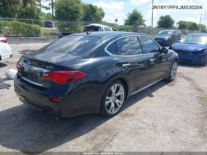 2018 Infiniti Q70L 3.7 Luxe VIN: JN1BY1PPXJM330204 Lot: 45491340