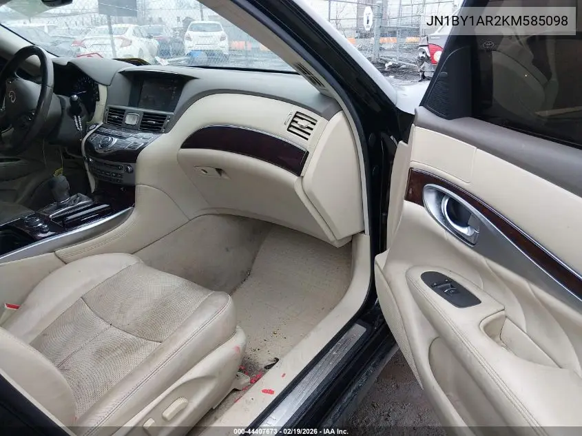 2019 Infiniti Q70 3.7X Luxe VIN: JN1BY1AR2KM585098 Lot: 44407673