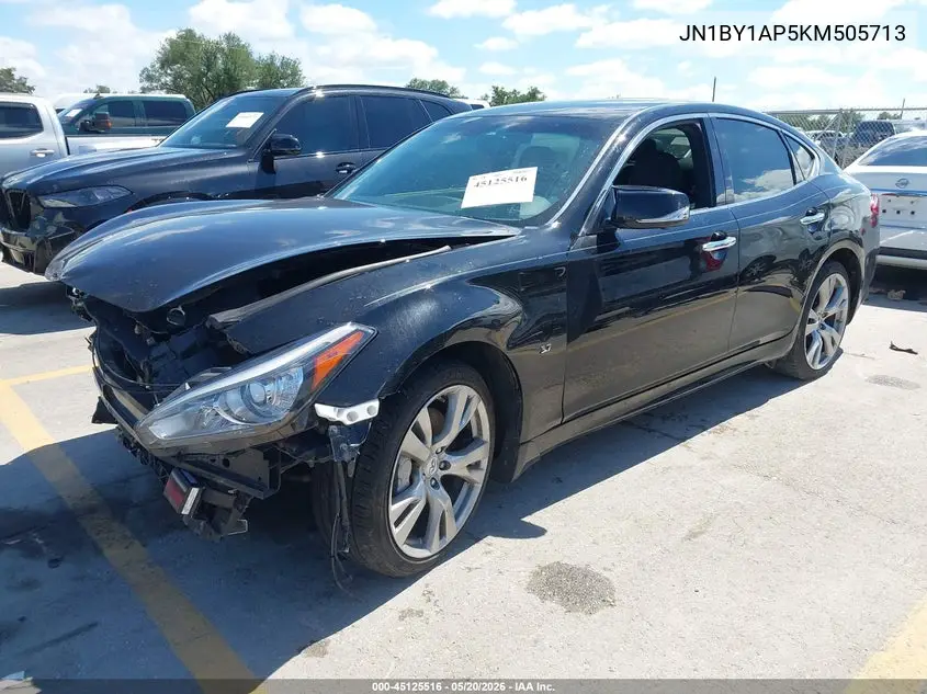 2019 Infiniti Q70 3.7 Luxe VIN: JN1BY1AP5KM505713 Lot: 45125516