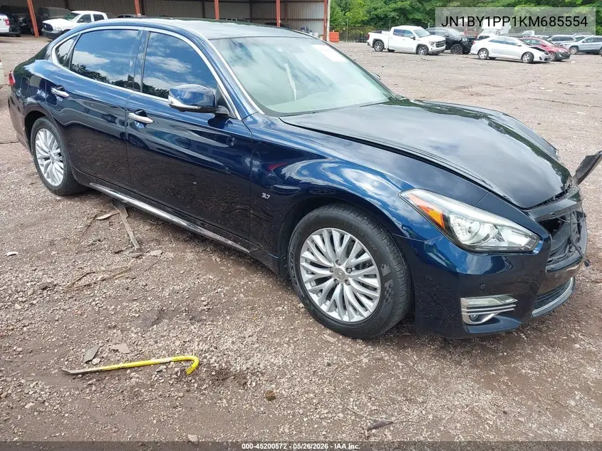 2019 Infiniti Q70L 3.7 Luxe VIN: JN1BY1PP1KM685554 Lot: 45200572