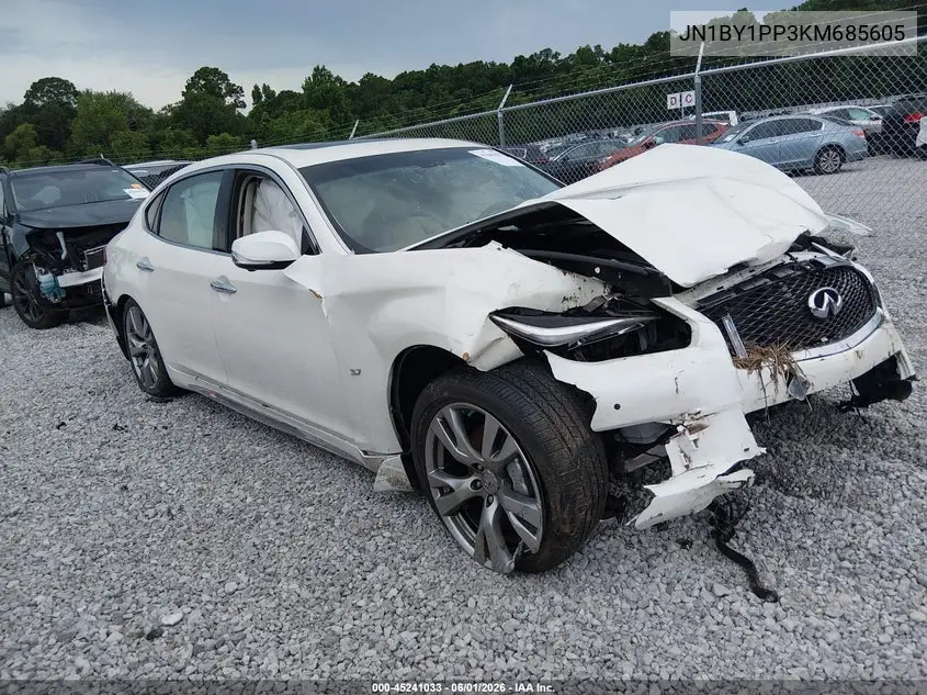 2019 Infiniti Q70L 3.7 Luxe VIN: JN1BY1PP3KM685605 Lot: 45241033