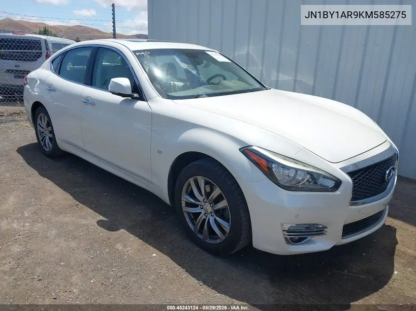 2019 Infiniti Q70 3.7X Luxe VIN: JN1BY1AR9KM585275 Lot: 45243124