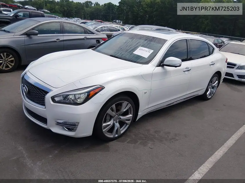 2019 Infiniti Q70L 3.7X Luxe VIN: JN1BY1PR7KM725203 Lot: 45537375