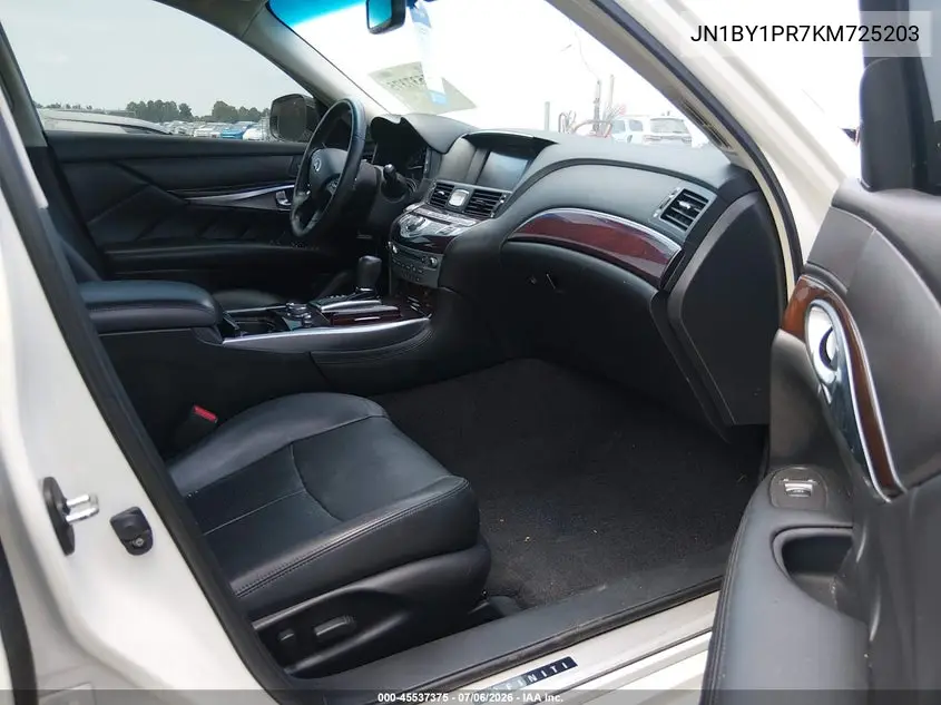 2019 Infiniti Q70L 3.7X Luxe VIN: JN1BY1PR7KM725203 Lot: 45537375