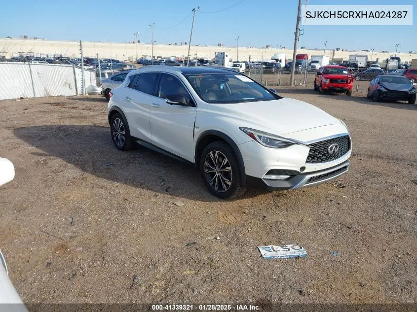2017 Infiniti Qx30 Premium VIN: SJKCH5CRXHA024287 Lot: 41339321