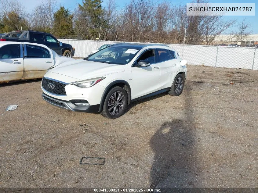 2017 Infiniti Qx30 Premium VIN: SJKCH5CRXHA024287 Lot: 41339321