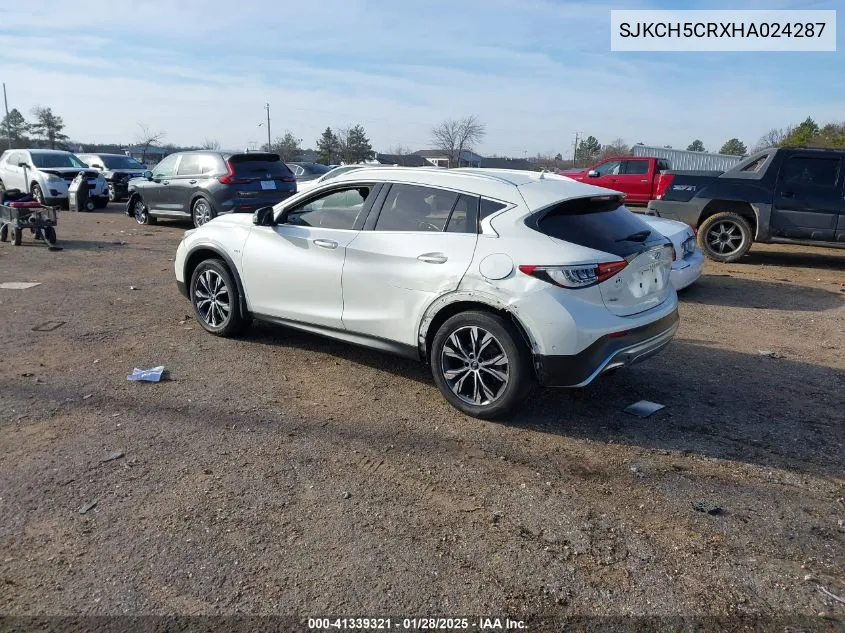 2017 Infiniti Qx30 Premium VIN: SJKCH5CRXHA024287 Lot: 41339321
