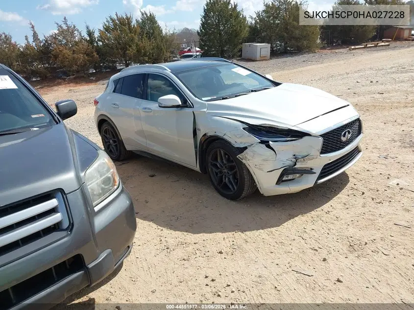 2017 Infiniti Qx30 Premium VIN: SJKCH5CP0HA027228 Lot: 44551577