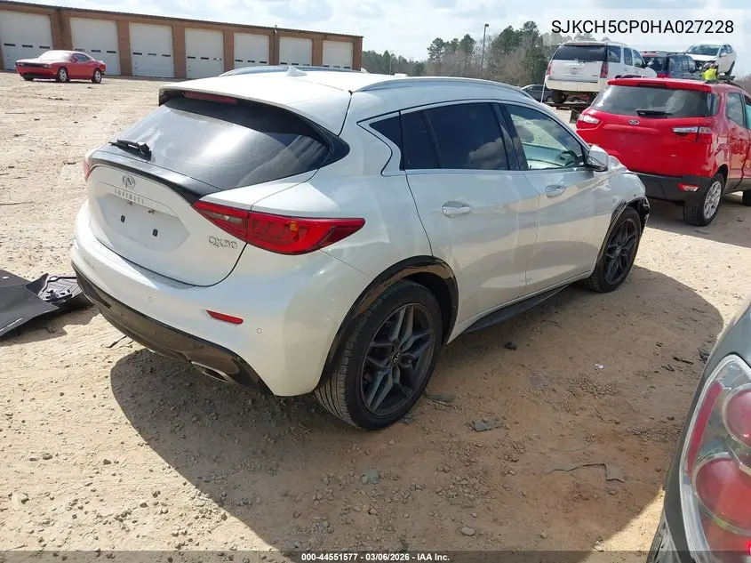 2017 Infiniti Qx30 Premium VIN: SJKCH5CP0HA027228 Lot: 44551577