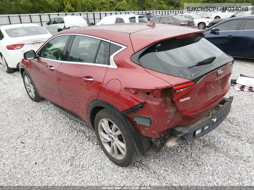 2017 Infiniti Qx30 VIN: SJKCH5CP6HA034068 Lot: 45074660