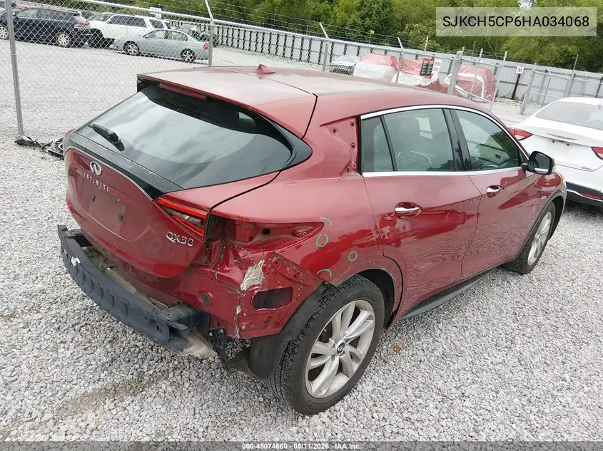 2017 Infiniti Qx30 VIN: SJKCH5CP6HA034068 Lot: 45074660