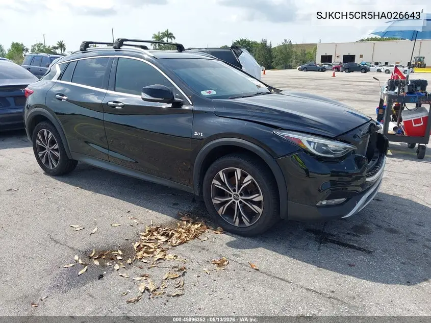 2017 Infiniti Qx30 Premium VIN: SJKCH5CR5HA026643 Lot: 45096352