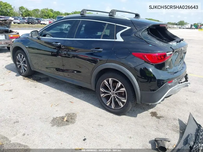 2017 Infiniti Qx30 Premium VIN: SJKCH5CR5HA026643 Lot: 45096352