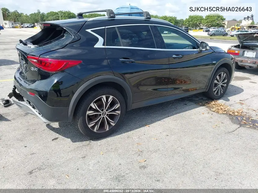 2017 Infiniti Qx30 Premium VIN: SJKCH5CR5HA026643 Lot: 45096352