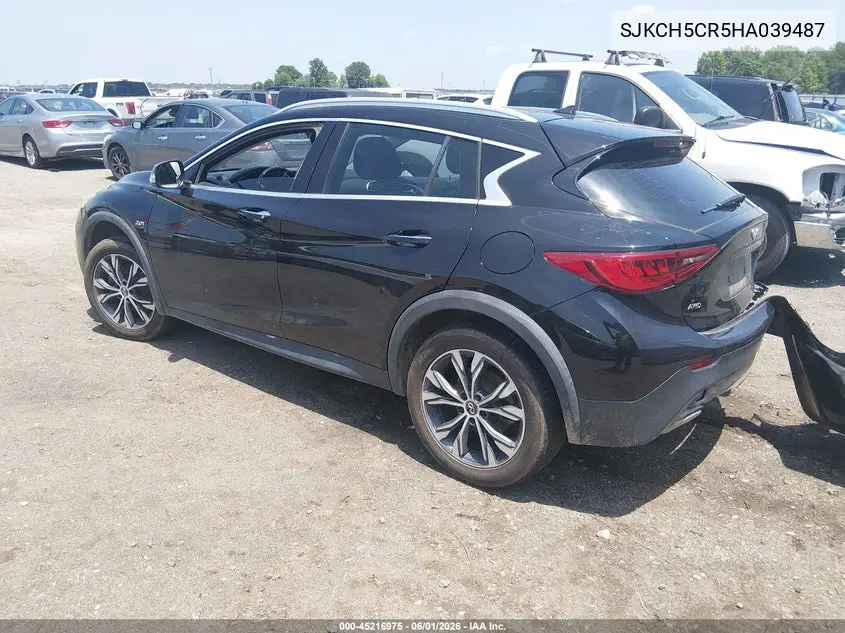 2017 Infiniti Qx30 Luxury VIN: SJKCH5CR5HA039487 Lot: 45216975