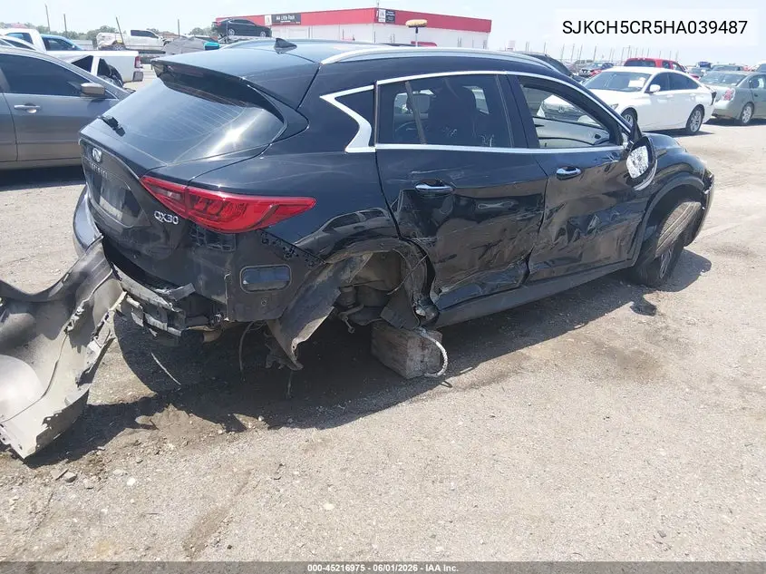 2017 Infiniti Qx30 Luxury VIN: SJKCH5CR5HA039487 Lot: 45216975