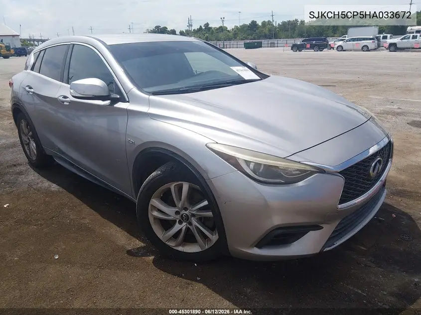 2017 Infiniti Qx30 VIN: SJKCH5CP5HA033672 Lot: 45301890